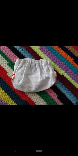 Conjunto bebé niña blanco-rojo