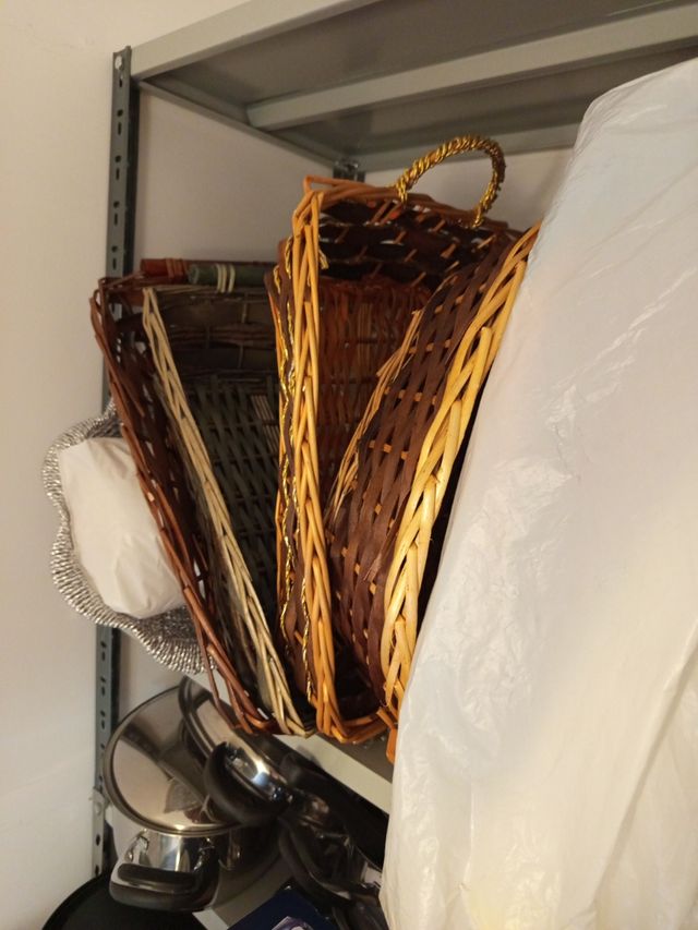 Cestini vimini legno