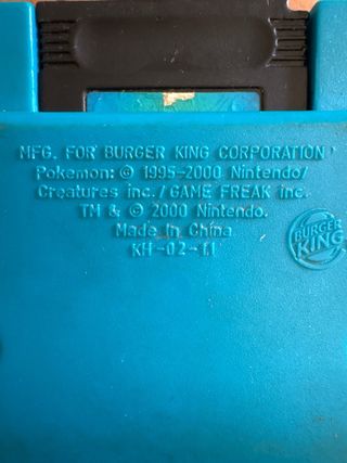 Game Boy Color Pókemon - Burger King
