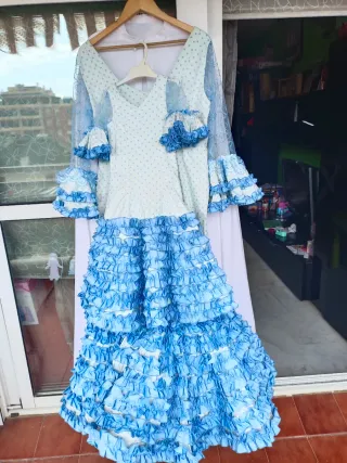 Vestidos flamenca madre e hija, tela elastan