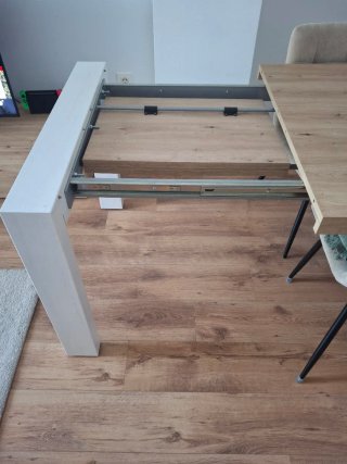 Mesa comedor madera blanca