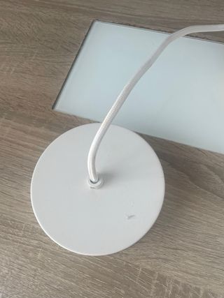 Lámpara colgante IKEA blanco-madera
