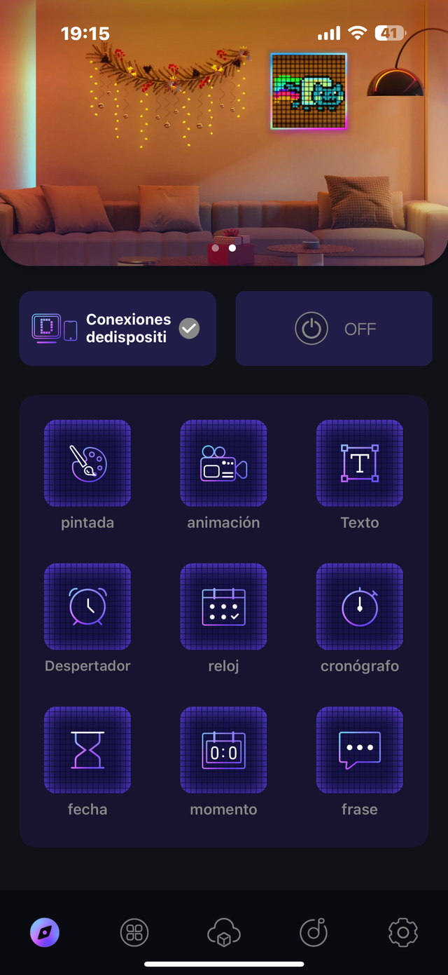 Pantalla LED Pixel Art Retro