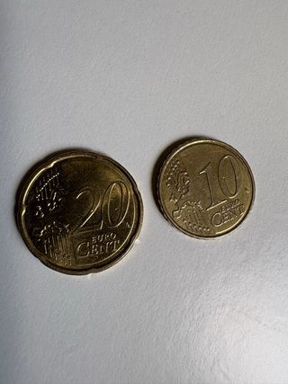 2 Monedas 10 y 20 Cent. Francia 2019, Sembradora