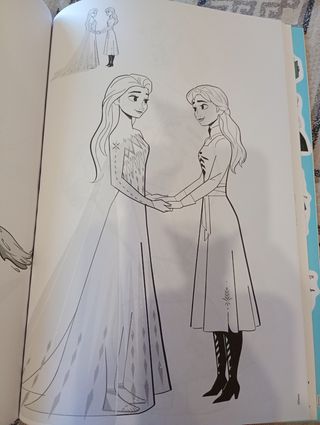 Pega y colorea Frozen II