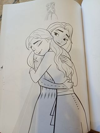 Pega y colorea Frozen II