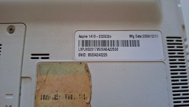 Portátil Acer Aspire 1410 blanco