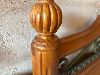 Cabezal cama 135cm madera-forja