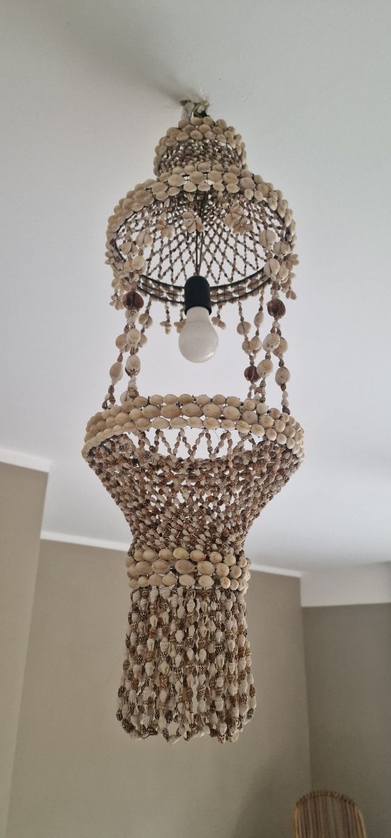 Lampadario lume conchiglie di mare