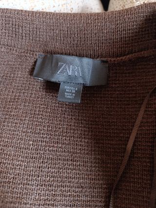 Chaqueta punto marrón - botones