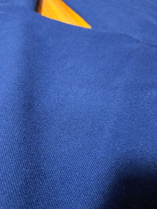 Pantalón vestir azul marino Talla M, tela de paño