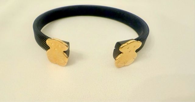 Pulsera Tous - Negra y dorada