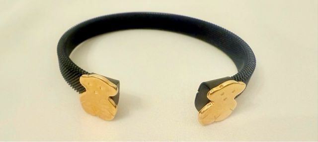 Pulsera Tous - Negra y dorada