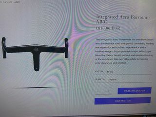 Manillar Aero Barstem AB02 - Black Inc