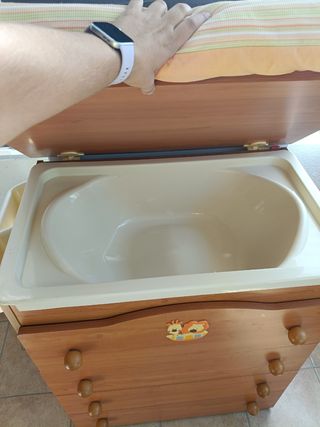 Fasciatoio per bambini in legno