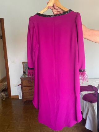 Traje pantalón mujer morado fiesta