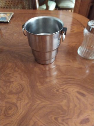 Cubitera y azucarero de acero inoxidable