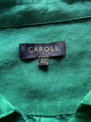 Vestit Caroll color verd, talla 40.