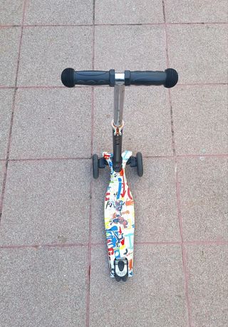 Patinete infantil 3 ruedas con luces