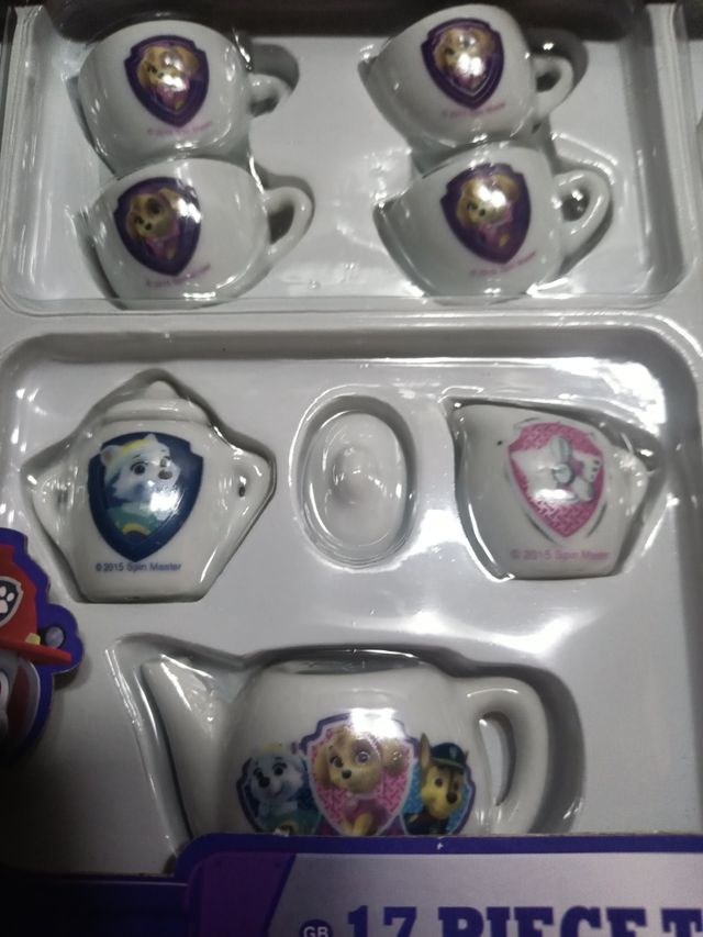Juego té Paw Patrol 17 piezas