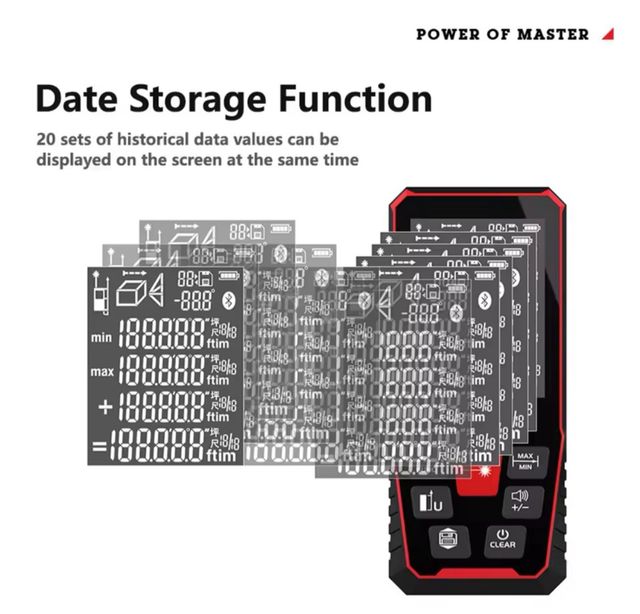 Telémetro láser Hilda 120m