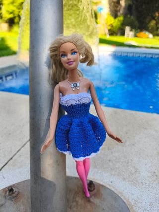 Vestido crochet Barbie