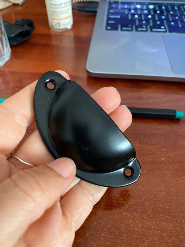 Tiradores negros - 2 uds