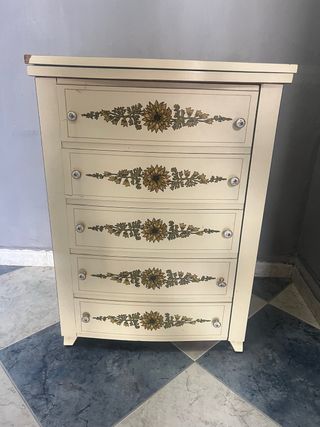Mueble antiguo costurera 5 cajones