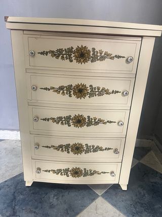 Mueble antiguo costurera 5 cajones