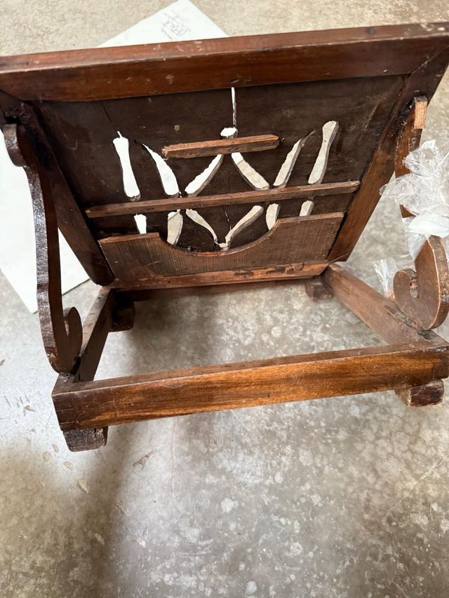 Atril de madera antiguo coleccionismo