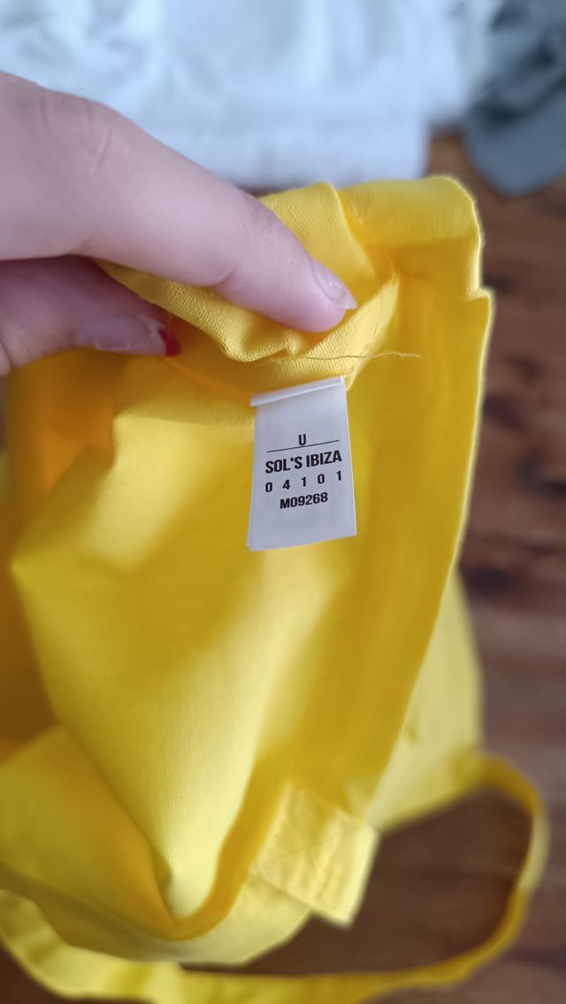 Bolsa de Tela Sol's Ibiza - Color Amarillo - 38x42