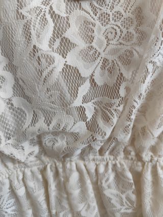Vestido encaje blanco H&M