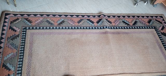 Alfombra salón beige y marrón - Lana