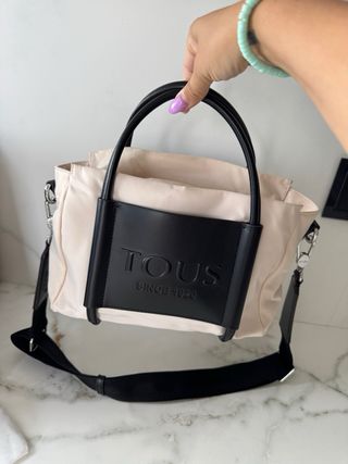 Bolso Tous beige y negro