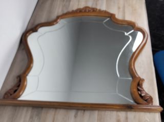 Espejo antiguo de madera