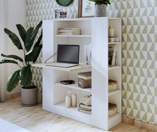 Estantería escritorio blanca - Librería