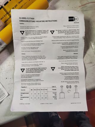 Amortiguador Bilstein recambio