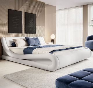 Cama Alessia blanca 135x190 cm