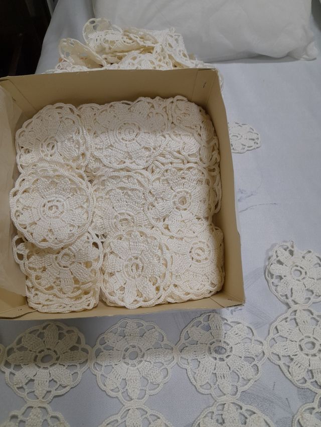 Rosetones de ganchillo