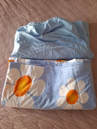 Nórdico cama 90 - Flores azules