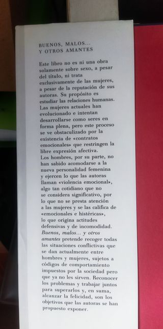 Buenos, malos- y otros amantes