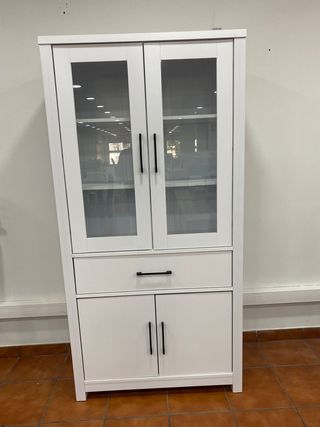 Vitrina aparador 4 puertas - Madera y cristal