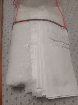 Completo letto matrimoniale bianco