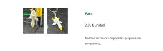 Llavero Pato 3D