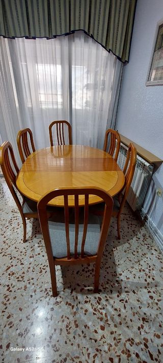 Mesa comedor redonda madera