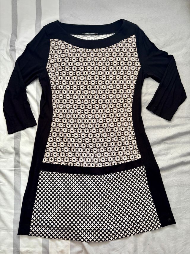 Vestido Betty Barclay M - Beige/Negro