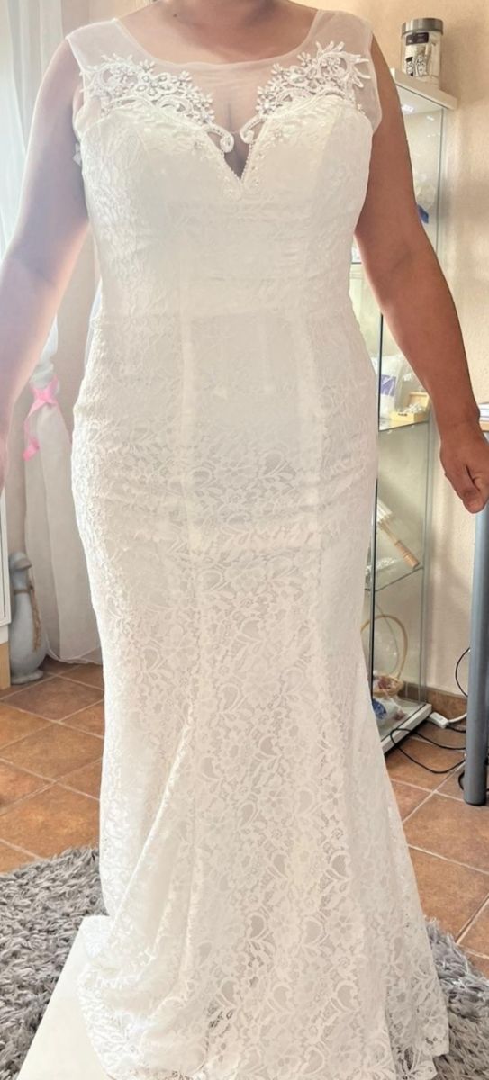 Vestido novia Adapta a tallas desde la 42 hasta 48