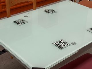 Mesa cristal moderna - extensible