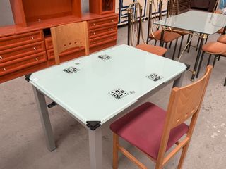 Mesa cristal moderna - extensible