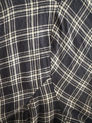 Vestido cuadros H&M - azul y blanco